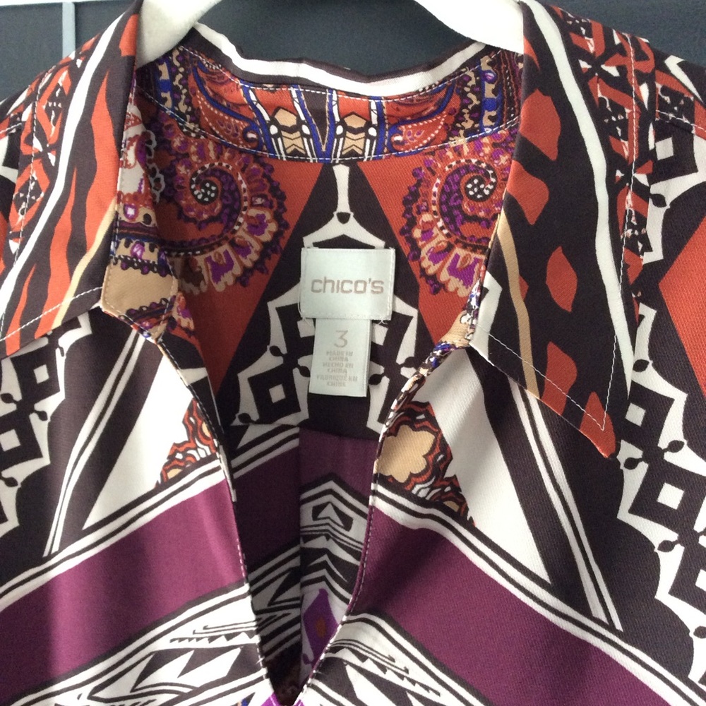 NWOT Chico’s Gorgeous Statement Sleeve Tunic - Picture 7 of 10